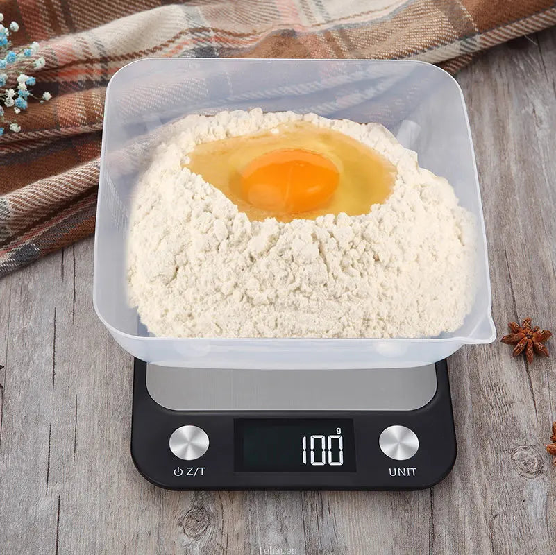 15kg Digital Kitchen Scale & Food Balance (Stainless Steel)