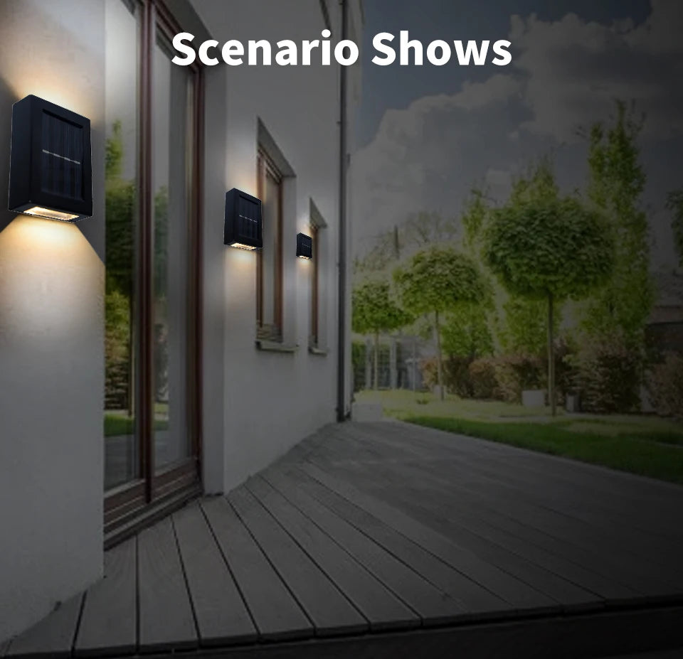Modern Solar Up and Down Wall Lights