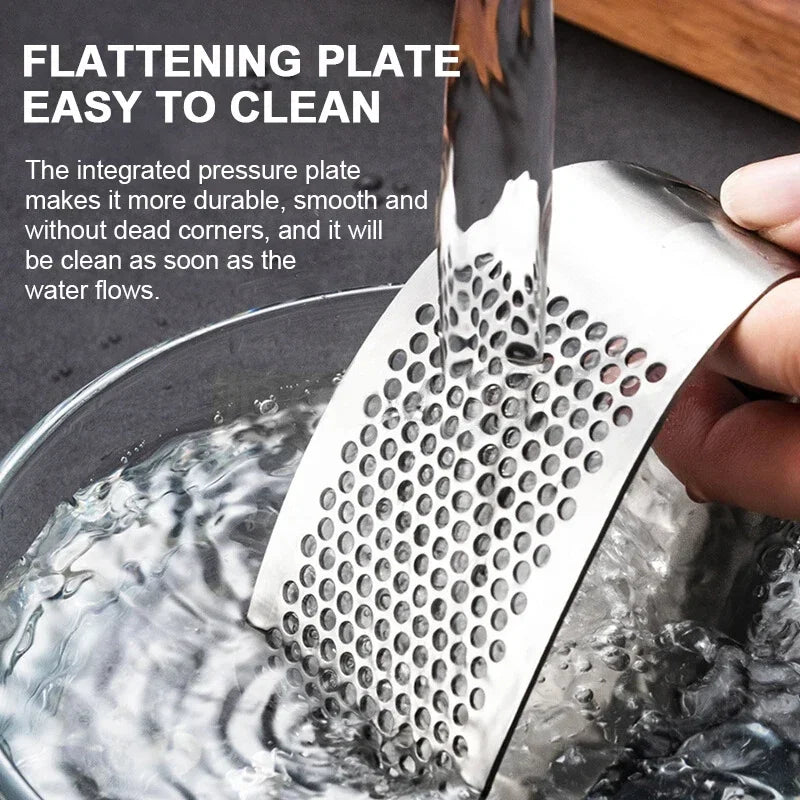 Premium Stainless Steel Rocking Garlic Press & Mincer