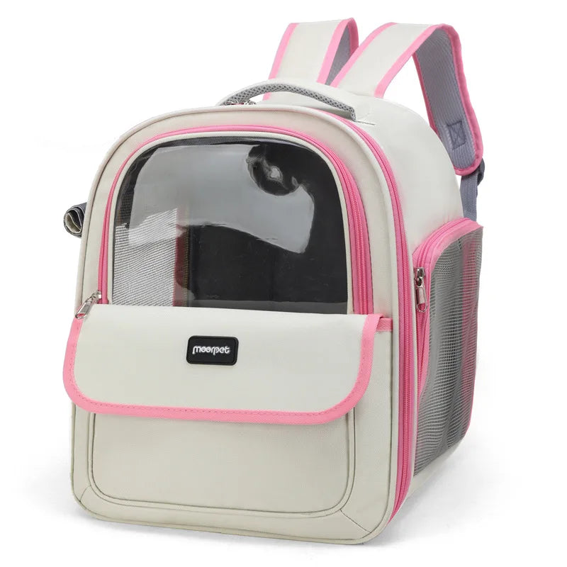 Large Capacity Breathable Mesh Pet Carrier Backpack
