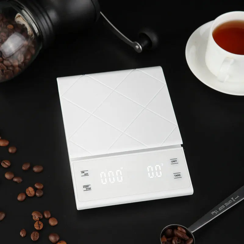 Precision Digital Coffee Scale with Built-In Timer (3kg/0.1g)