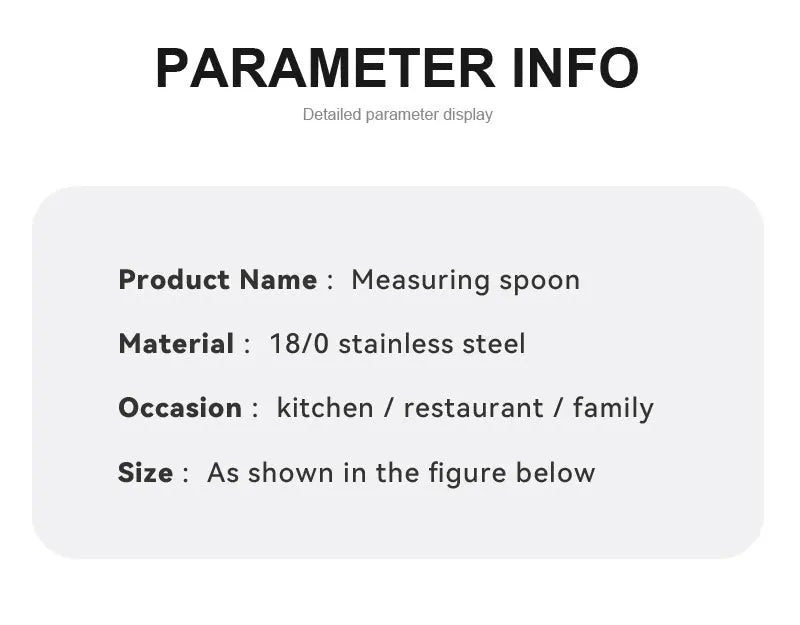 Premium Stainless Steel Measuring Spoon Set