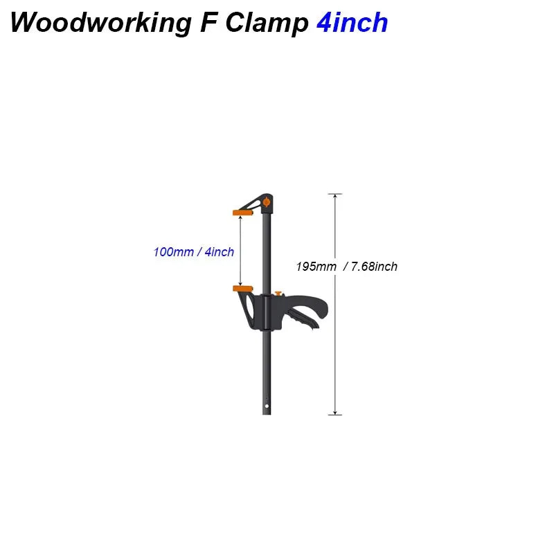 4-Inch Quick Release Woodworking Clamp & Spreader