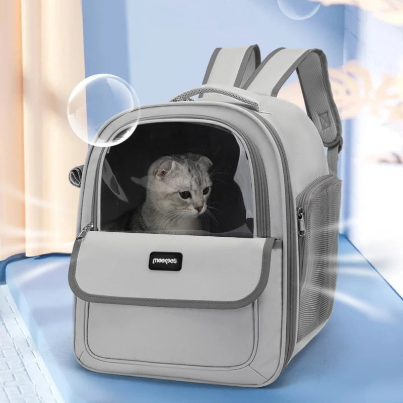 Large Capacity Breathable Mesh Pet Carrier Backpack