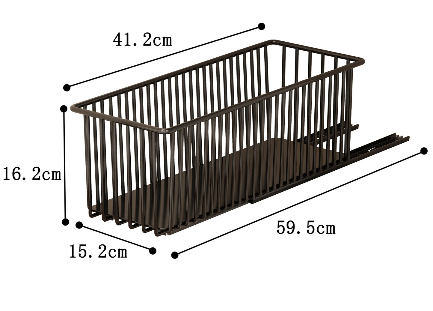 Heavy-Duty Carbon Steel Pull Out Cabinet Organizer