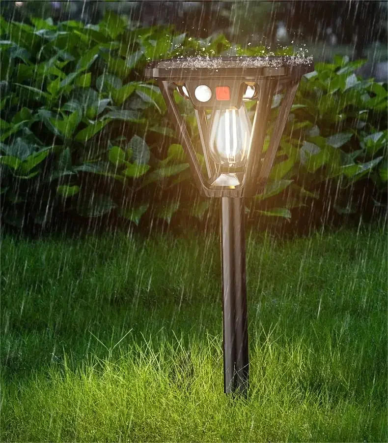 2-in-1 Solar Landscape Lights & Wall Sconce