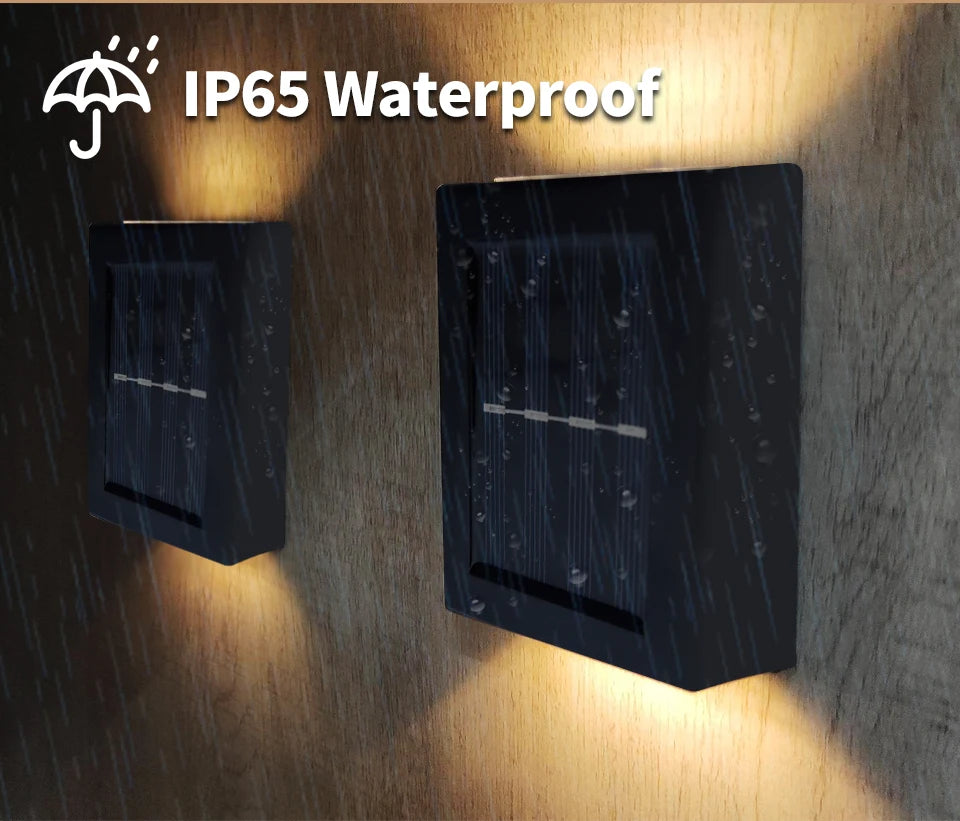 Modern Solar Up and Down Wall Lights