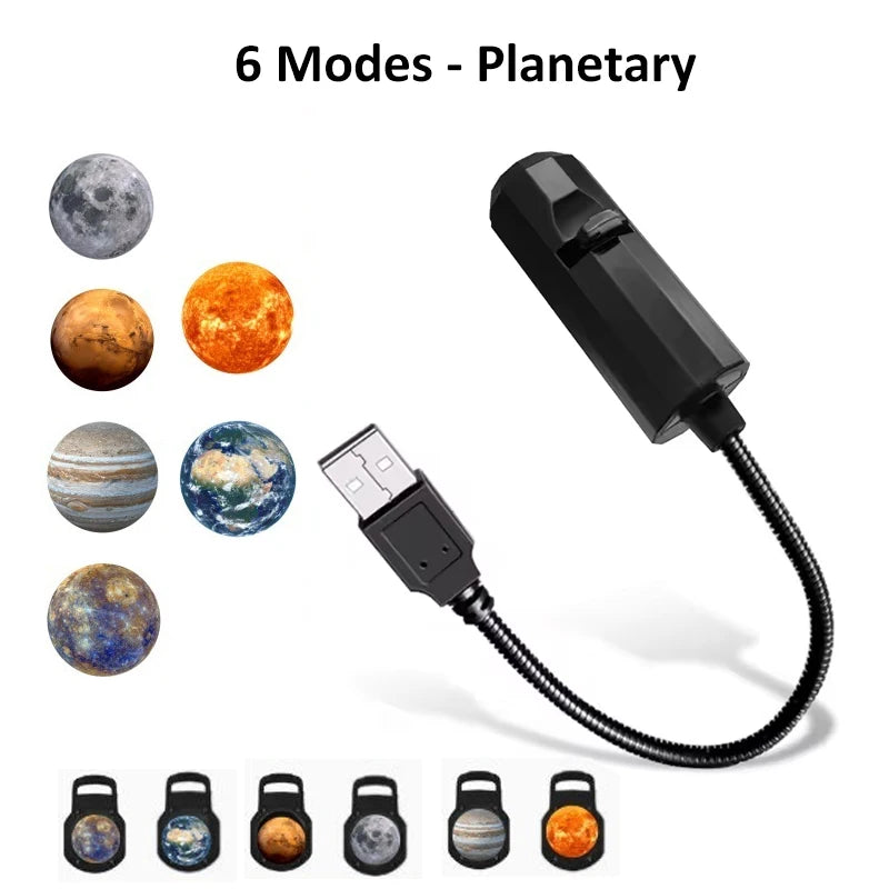 Premium USB Rotating Holiday & Galaxy Projector