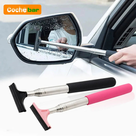 Telescopic Car Rearview Mirror Wiper & Glass Squeegee