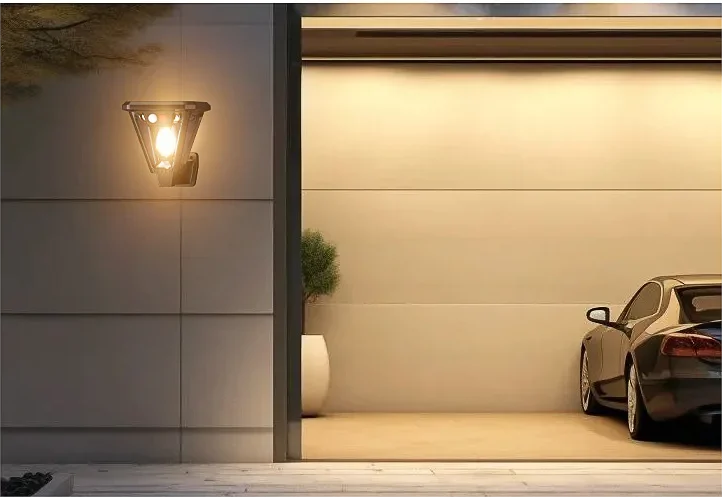 2-in-1 Solar Landscape Lights & Wall Sconce