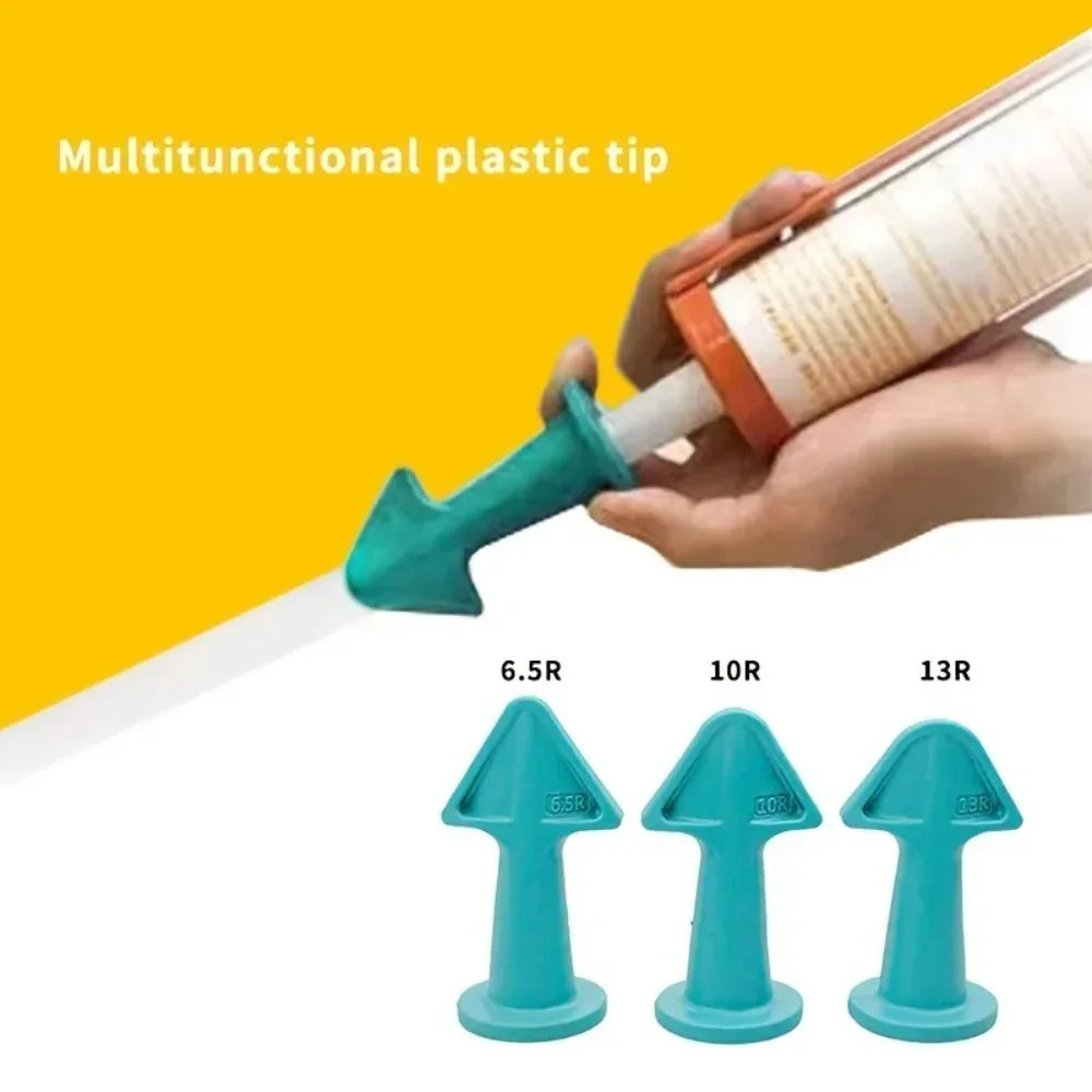 3-Piece Silicone Caulking Nozzle & Scraper Kit