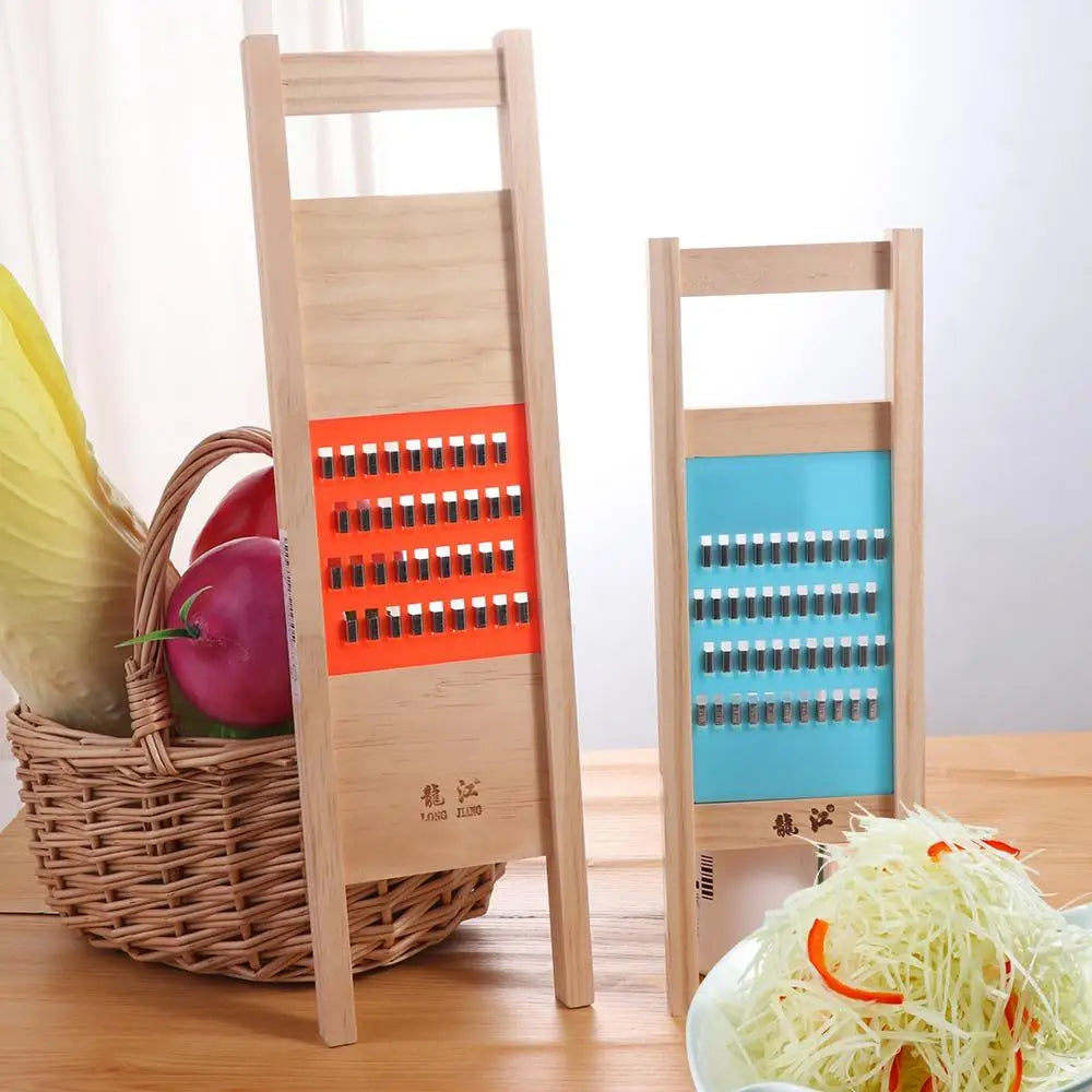 Premium Wooden Handheld Vegetable Slicer & Grater