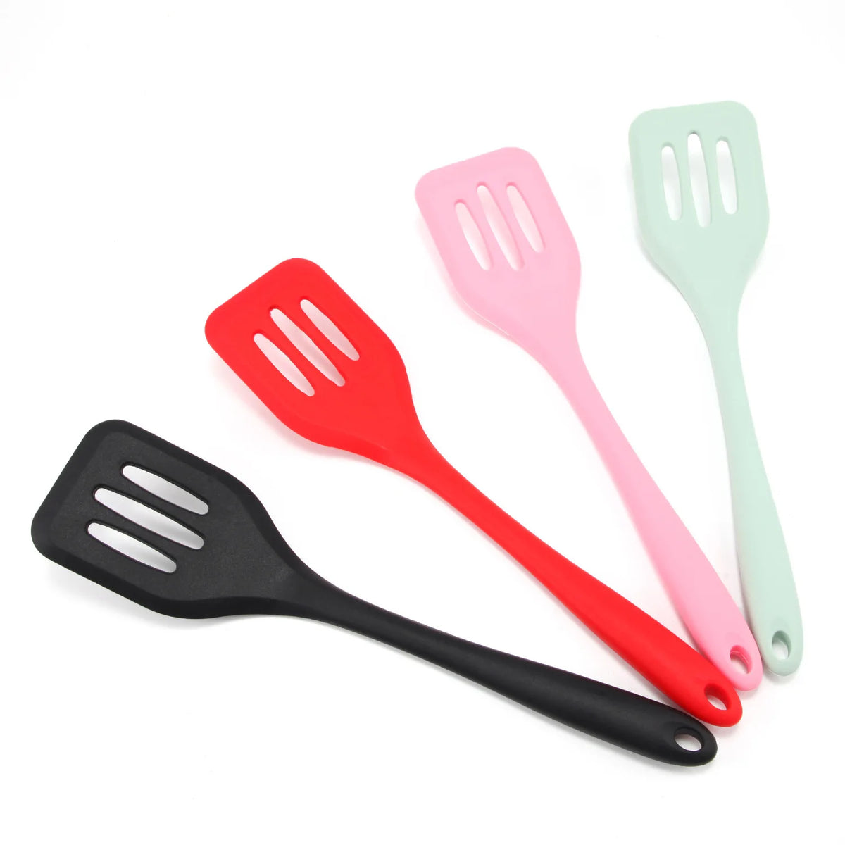 Premium Seamless Silicone Slotted Turner Spatula