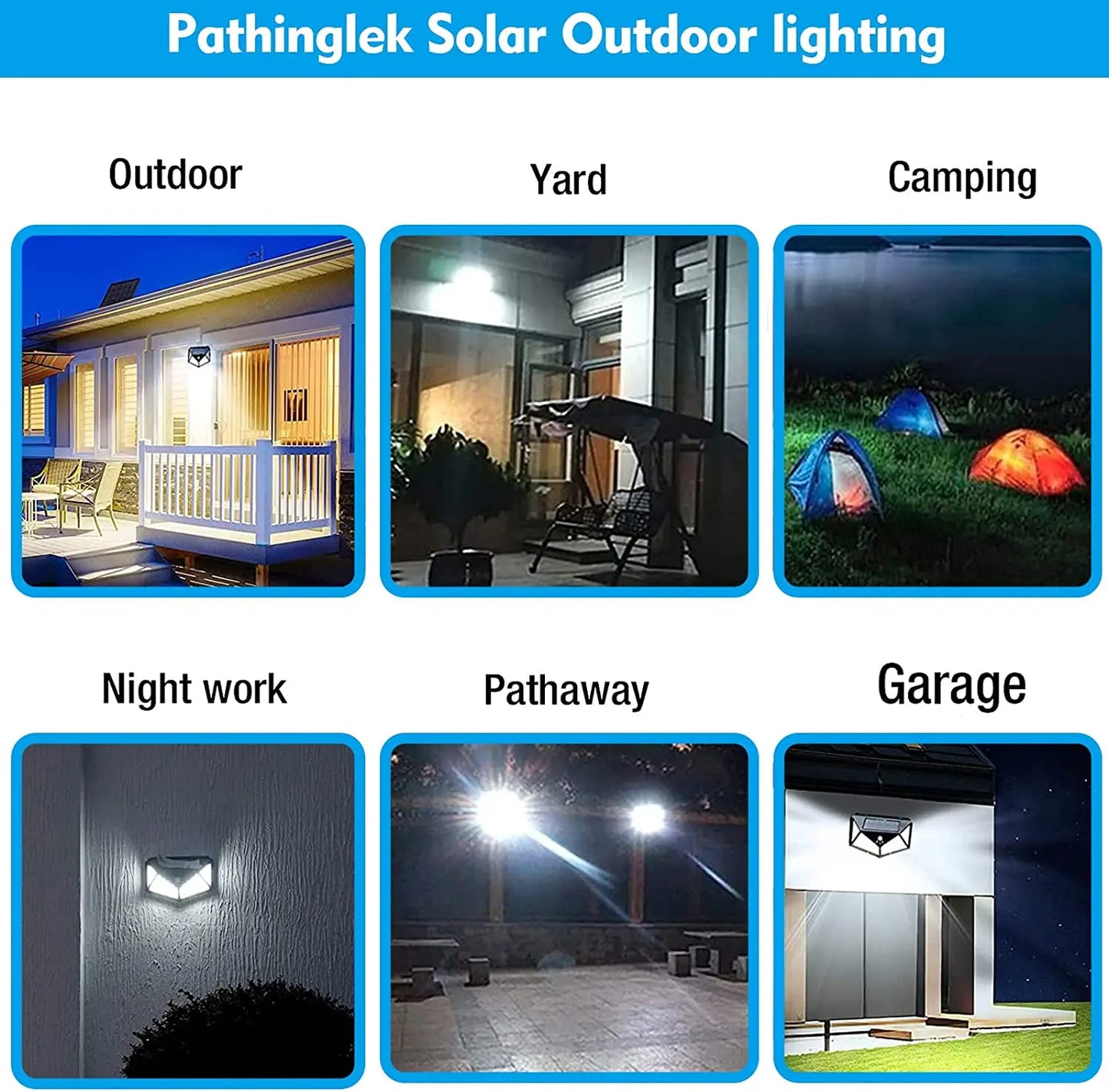 100 LED Solar Motion Sensor Security Light
