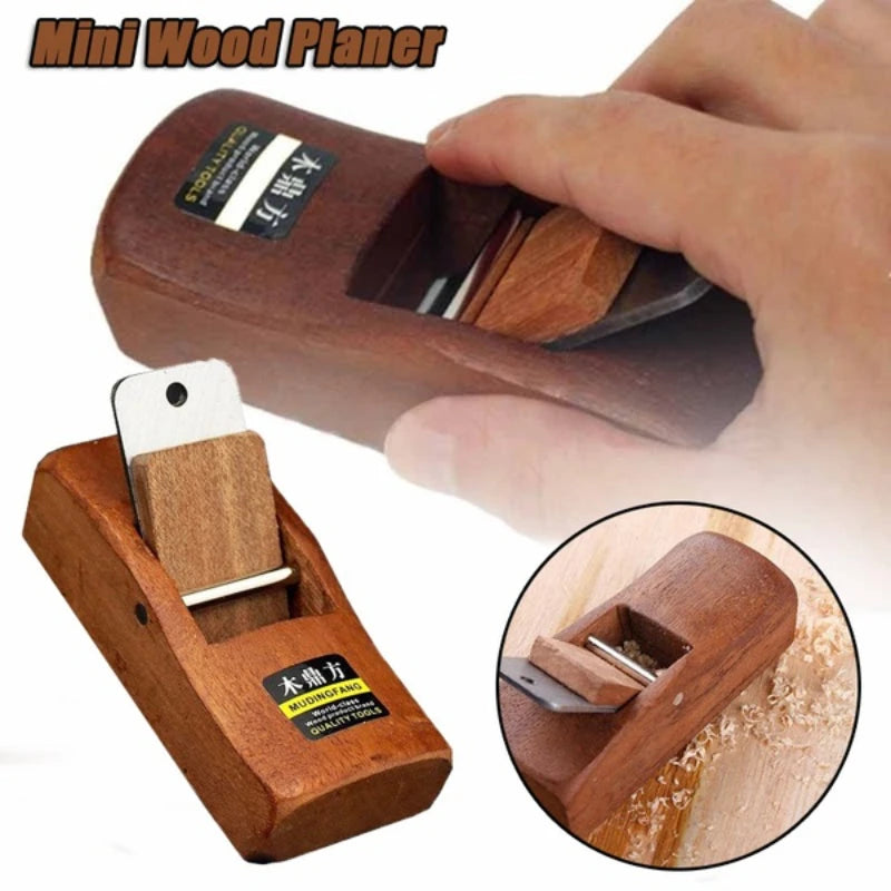Inch Mini Wooden Block Plane with Carbon Steel Blade