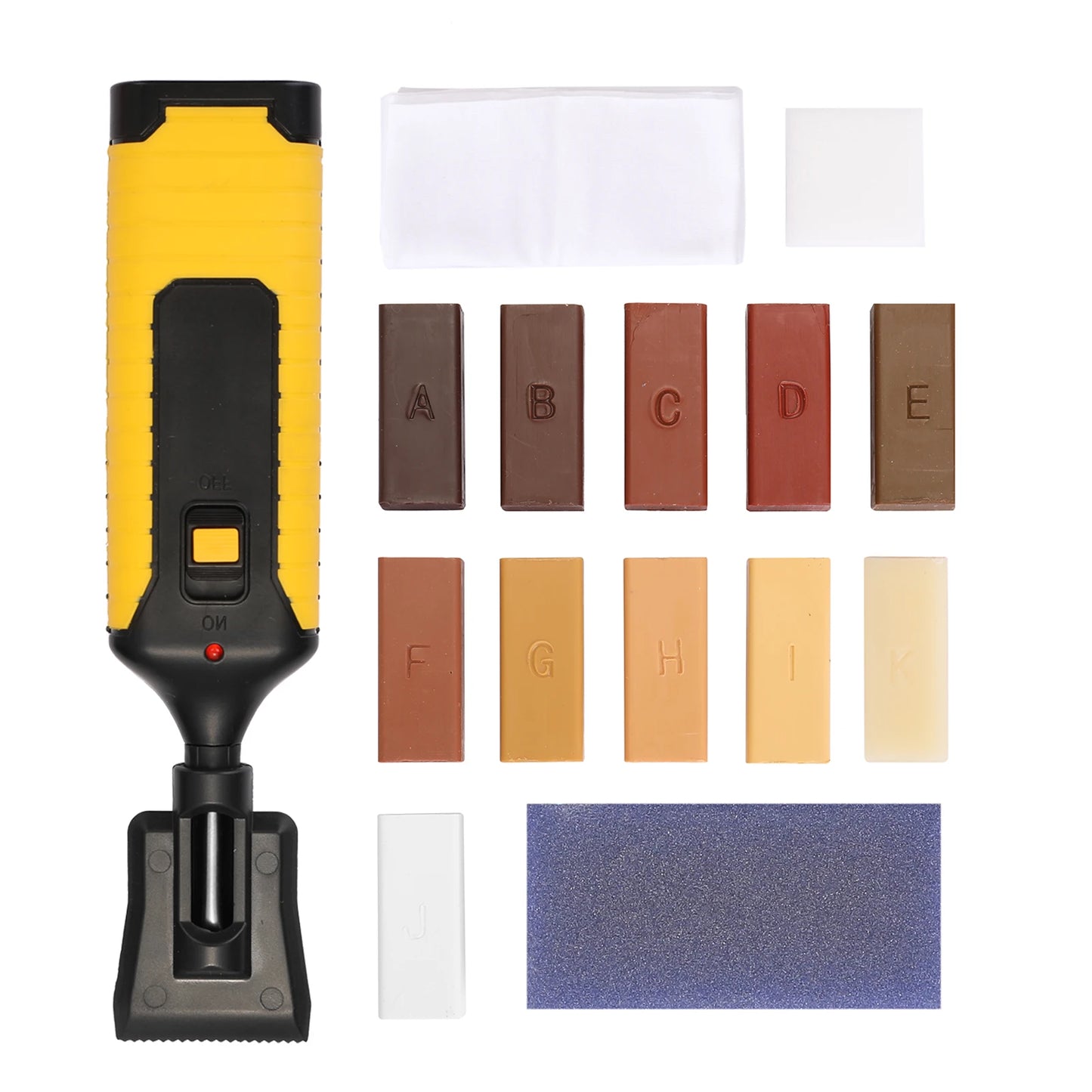 DIY Wood Floor Scratch Repair Kit with 11 Wax Blocks