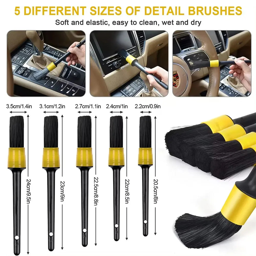 Comprehensive Car Detailing Brush & Polishing Kit