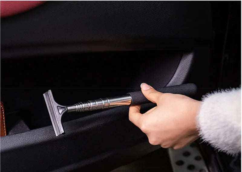 Telescopic Car Rearview Mirror Wiper & Glass Squeegee