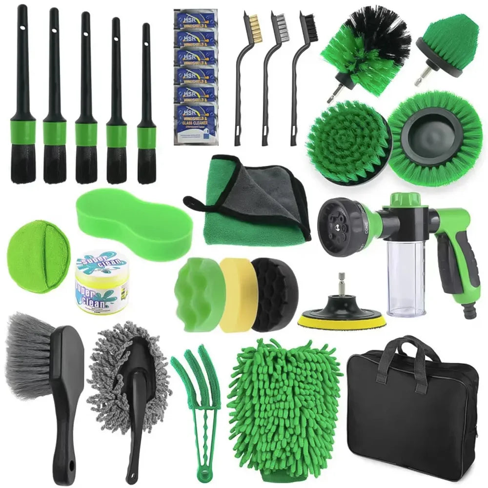 Comprehensive Car Detailing Brush & Polishing Kit