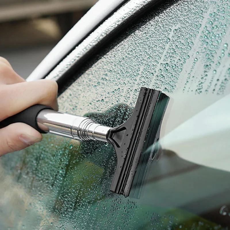 Telescopic Car Rearview Mirror Wiper & Glass Squeegee