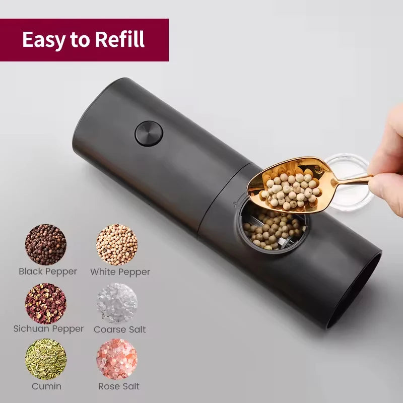 Premium Electric Automatic Salt and Pepper Grinder Set