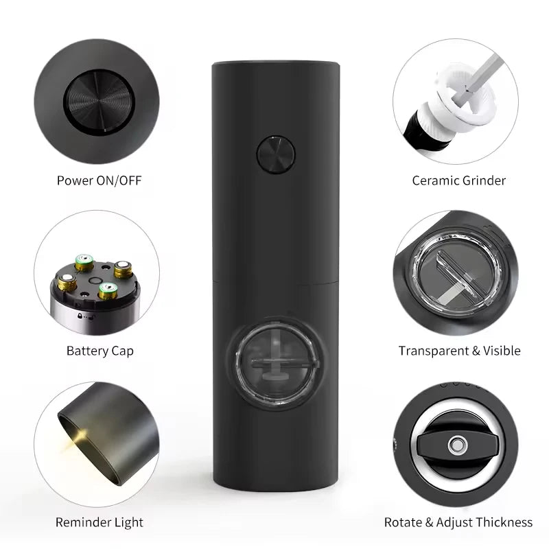 Premium Electric Automatic Salt and Pepper Grinder Set