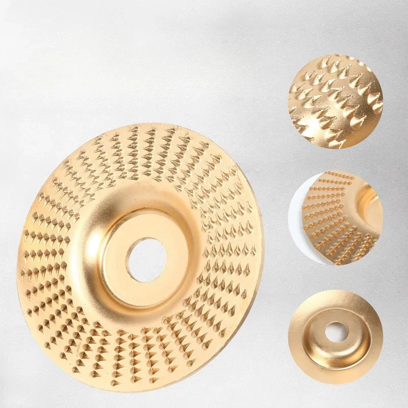 3-Piece Angle Grinder Wood Carving & Shaping Disc Set