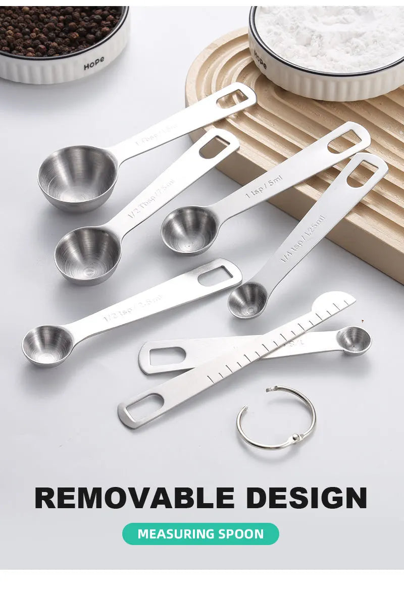 Premium Stainless Steel Measuring Spoon Set