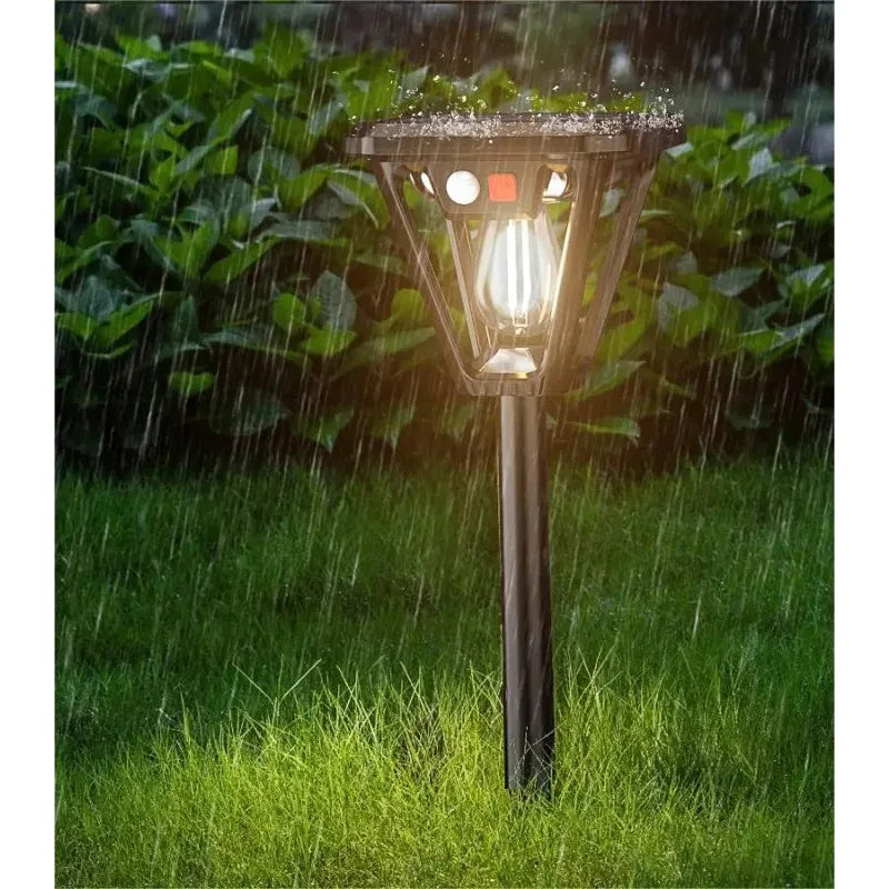 2-in-1 Solar Landscape Lights & Wall Sconce