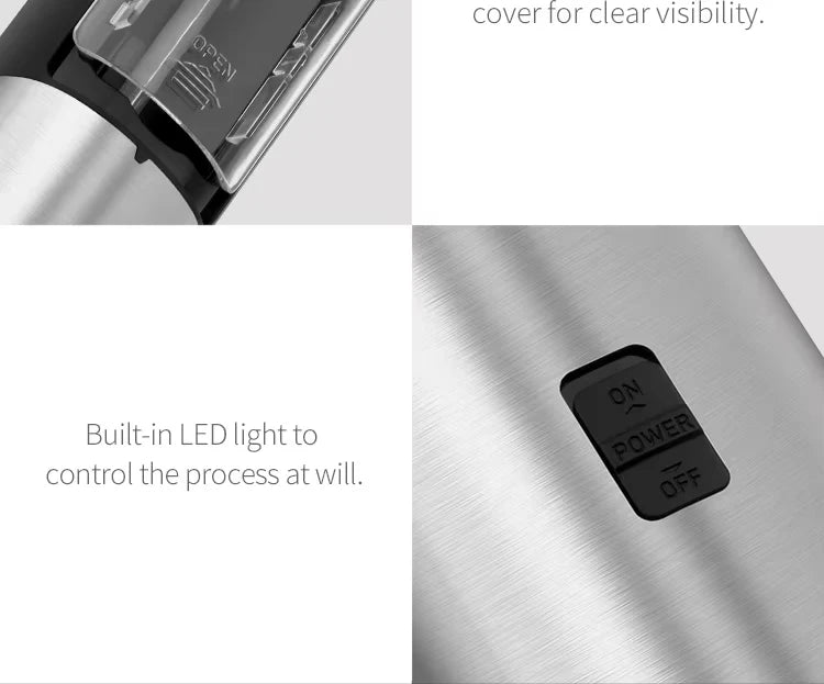 Premium Electric Automatic Salt and Pepper Grinder Set