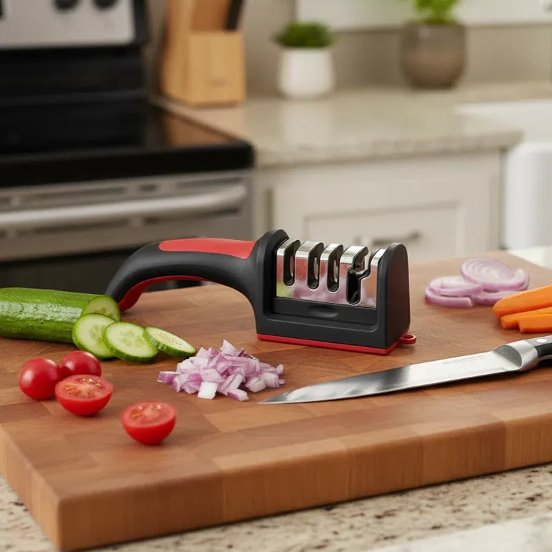 Professional 4-Stage Kitchen Knife Sharpener