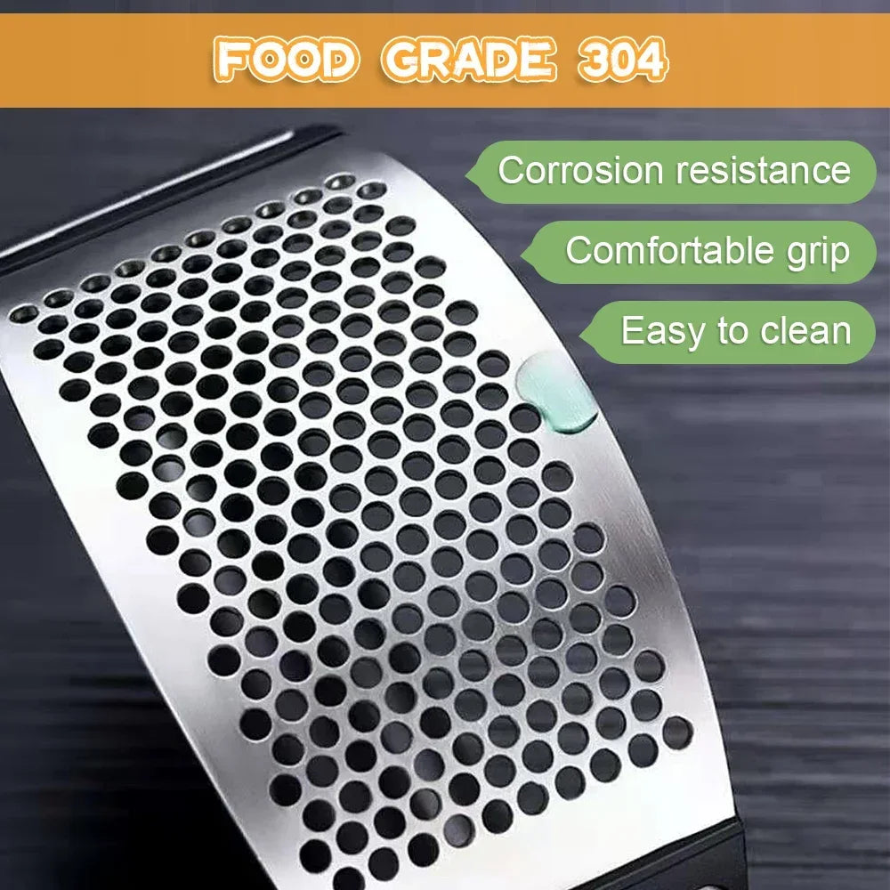 Premium Stainless Steel Rocking Garlic Press & Mincer