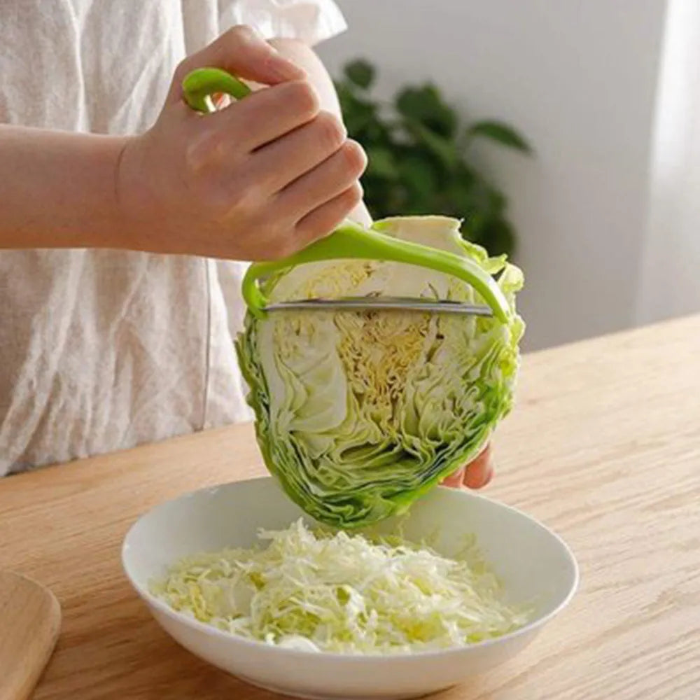 Premium Wide Stainless Steel Cabbage Slicer & Shredder
