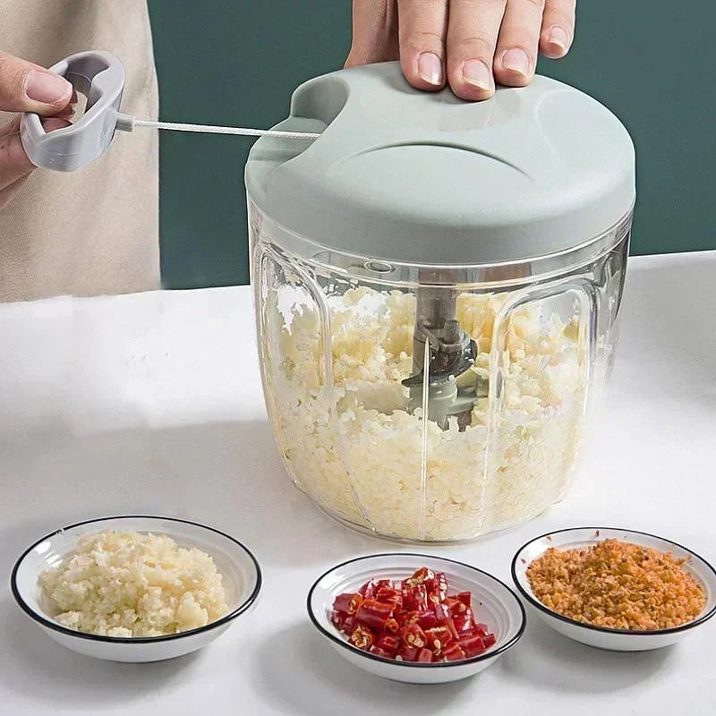 Premium Manual Pull-String Food Chopper & Dicer