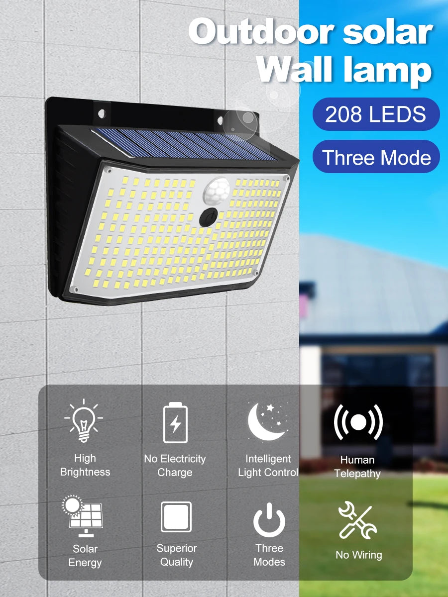 Wireless Solar Motion Sensor Security Lights