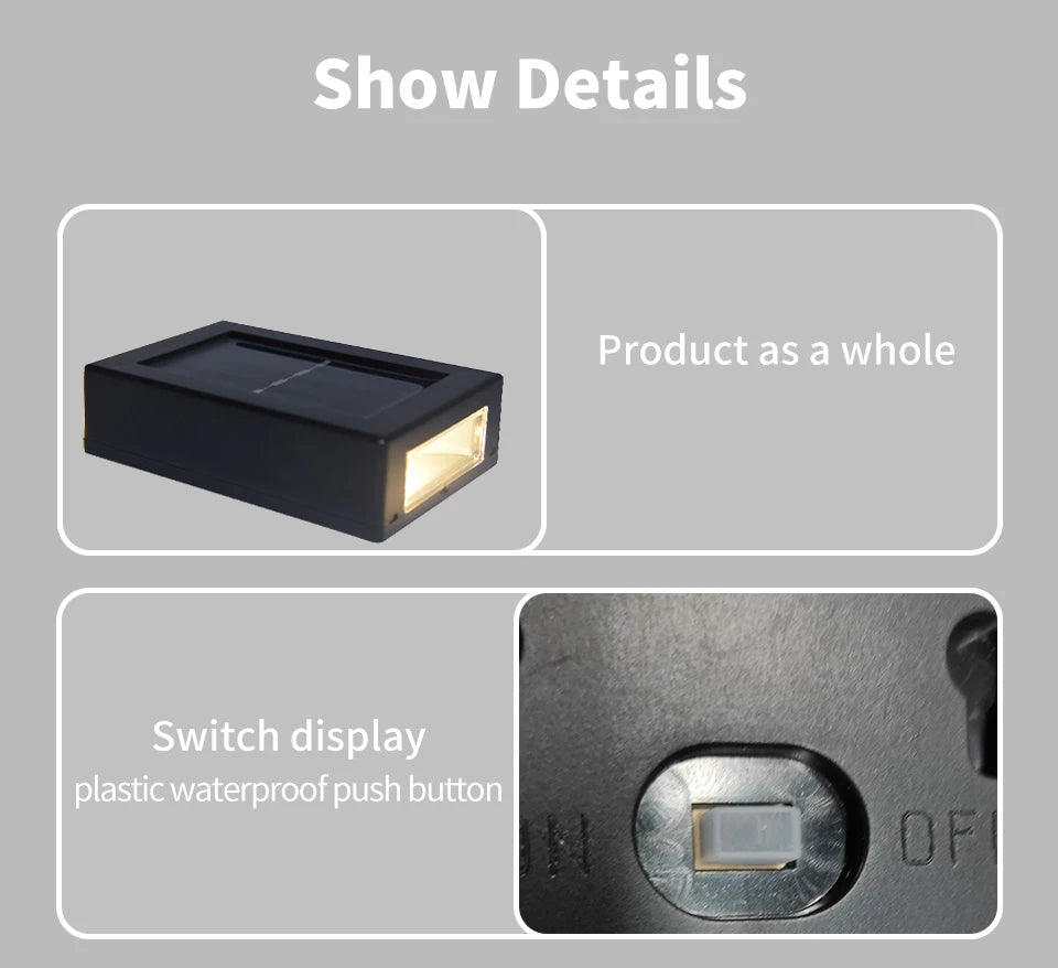 Modern Solar Up and Down Wall Lights