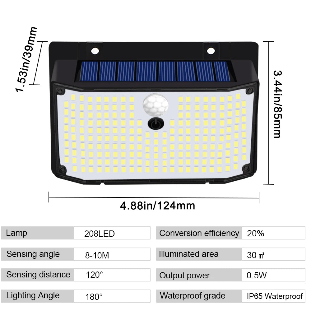 Wireless Solar Motion Sensor Security Lights
