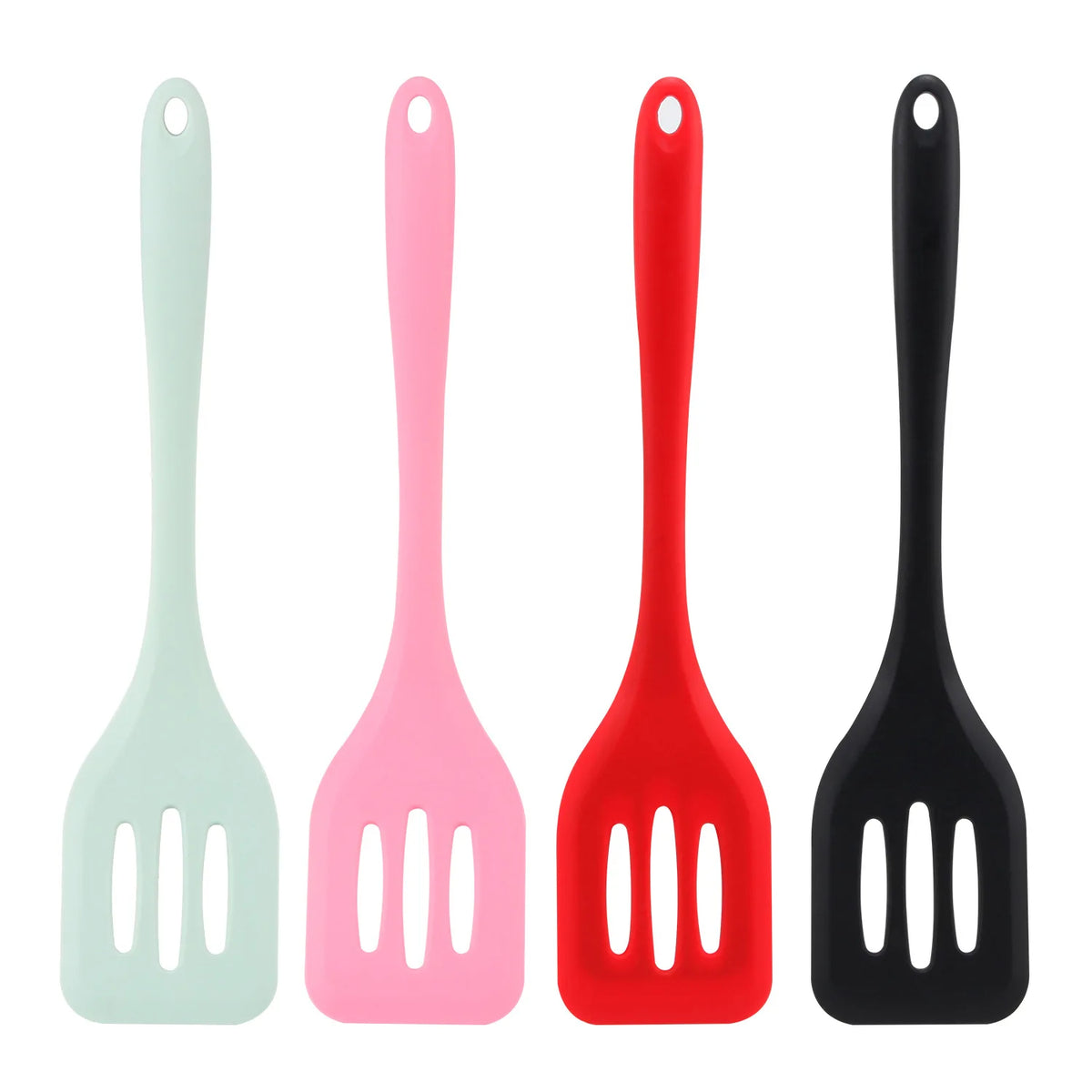 Premium Seamless Silicone Slotted Turner Spatula