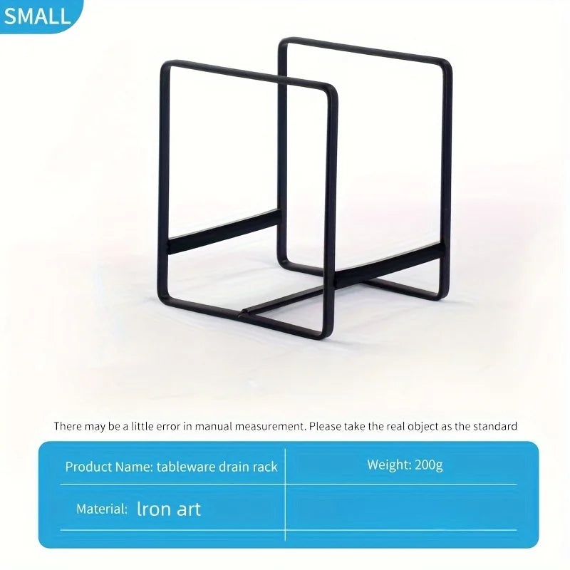 Heavy-Duty Metal Cabinet Plate Organizer Rack
