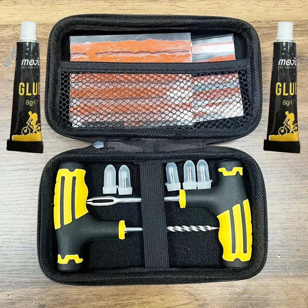 Tire Plug Kit - Heavy Duty Flat Tire Repair Kit for Car, Truck, RV & Motorcycle