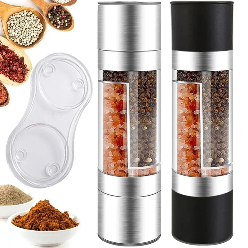 Premium 2-in-1 Stainless Steel Salt & Pepper Grinder