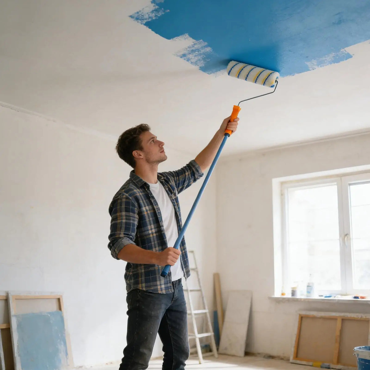 Premium Shed-Free House Painting Roller Brush