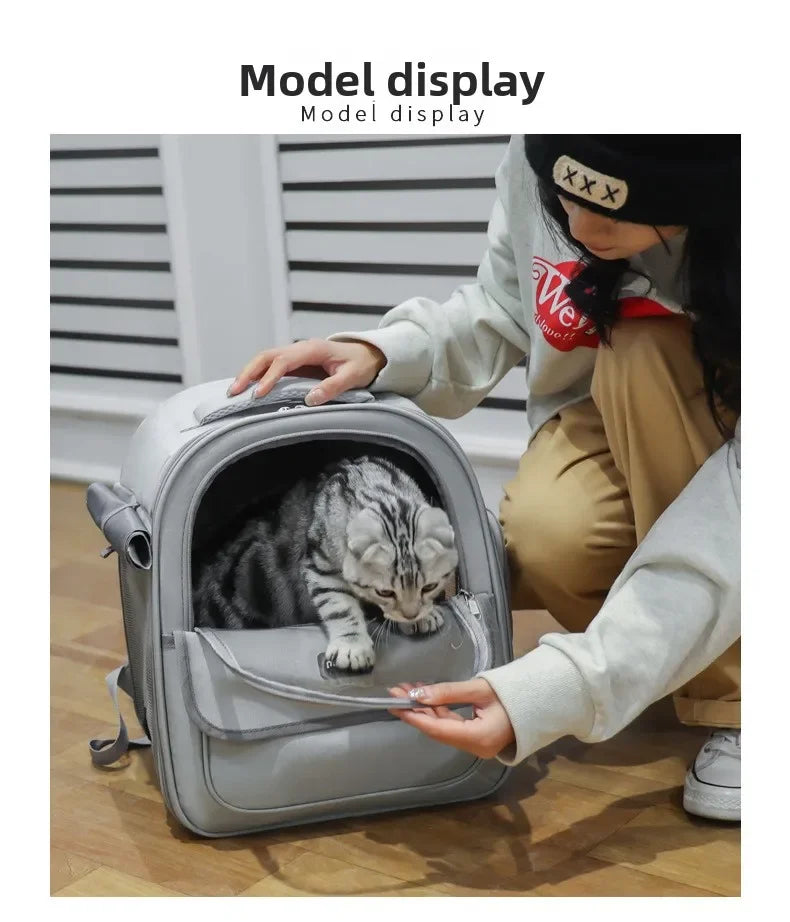 Large Capacity Breathable Mesh Pet Carrier Backpack