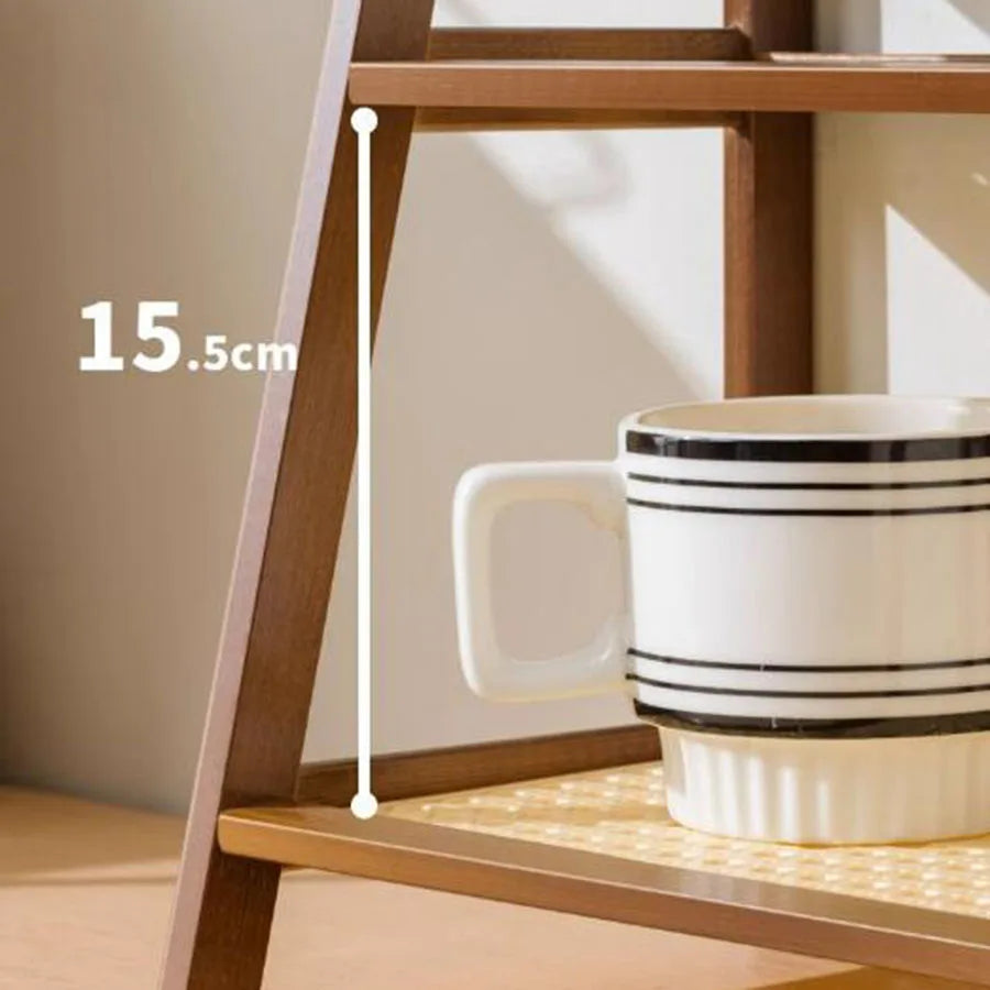 2-Tier Bamboo Countertop Organizer & Storage Shelf