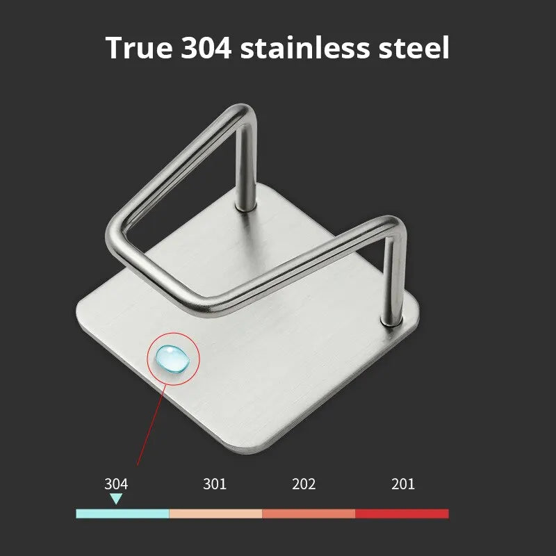 Premium Stainless Steel Sink Sponge Holder Rack