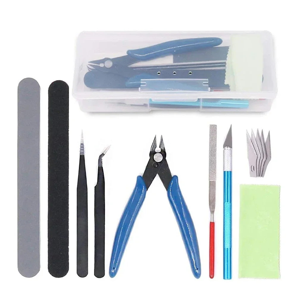 Beginner Hobby Model Tool Kit with Storage Case