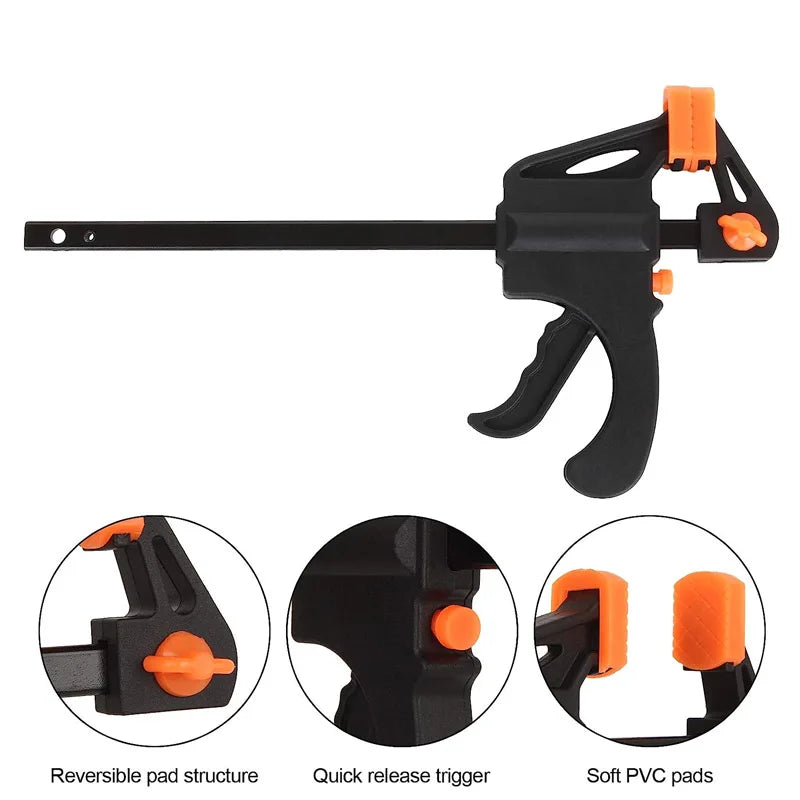 4-Inch Quick Release Woodworking Clamp & Spreader