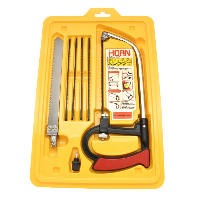 8-in-1 Multi-Purpose Hand Saw Kit for Wood & Metal