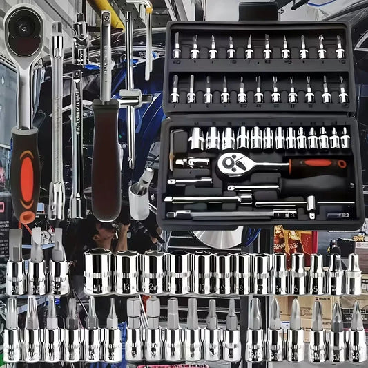 46-Piece Auto & Home Repair Tool Kit with Case