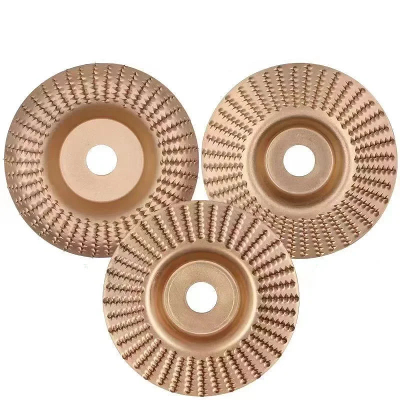 3-Piece Angle Grinder Wood Carving & Shaping Disc Set